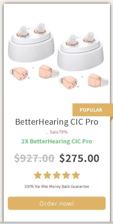 Hearing CIC Pro package price