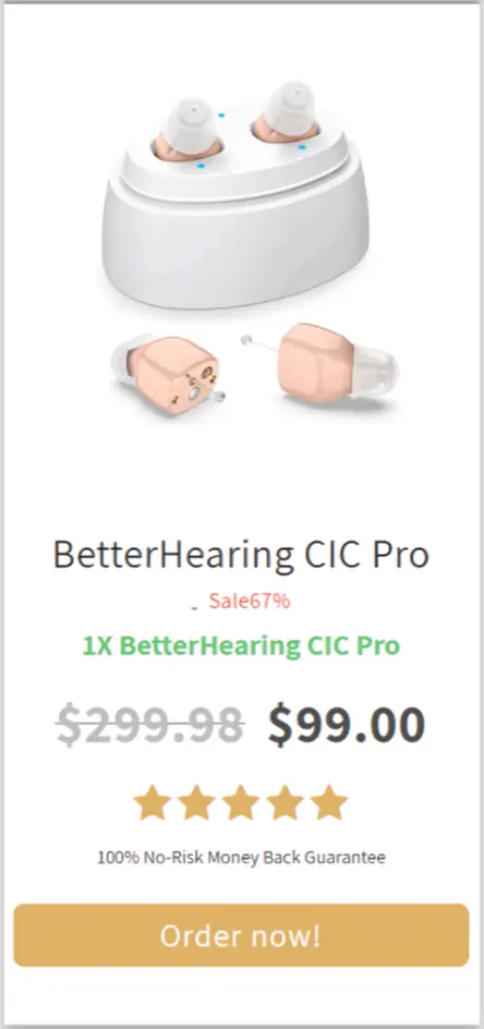 BetterHearing CIC Pro offer price