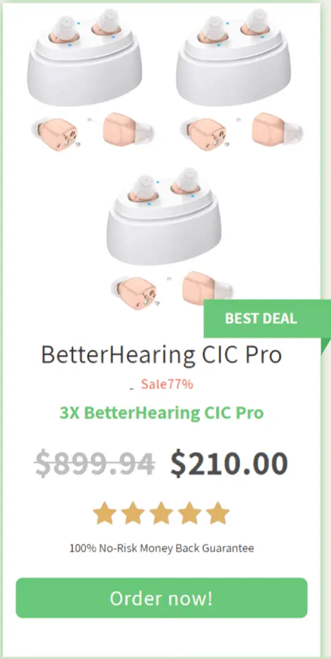 BetterHearing CIC Pro offer price
